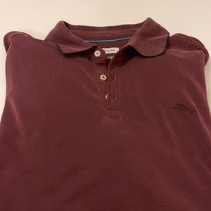Merlot long sleeve Tommy Bahama polo